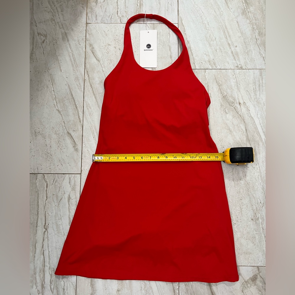 Queenieke Tennis Dress Halter with in-built Biker Shorts & bra - Picture 5 of 5